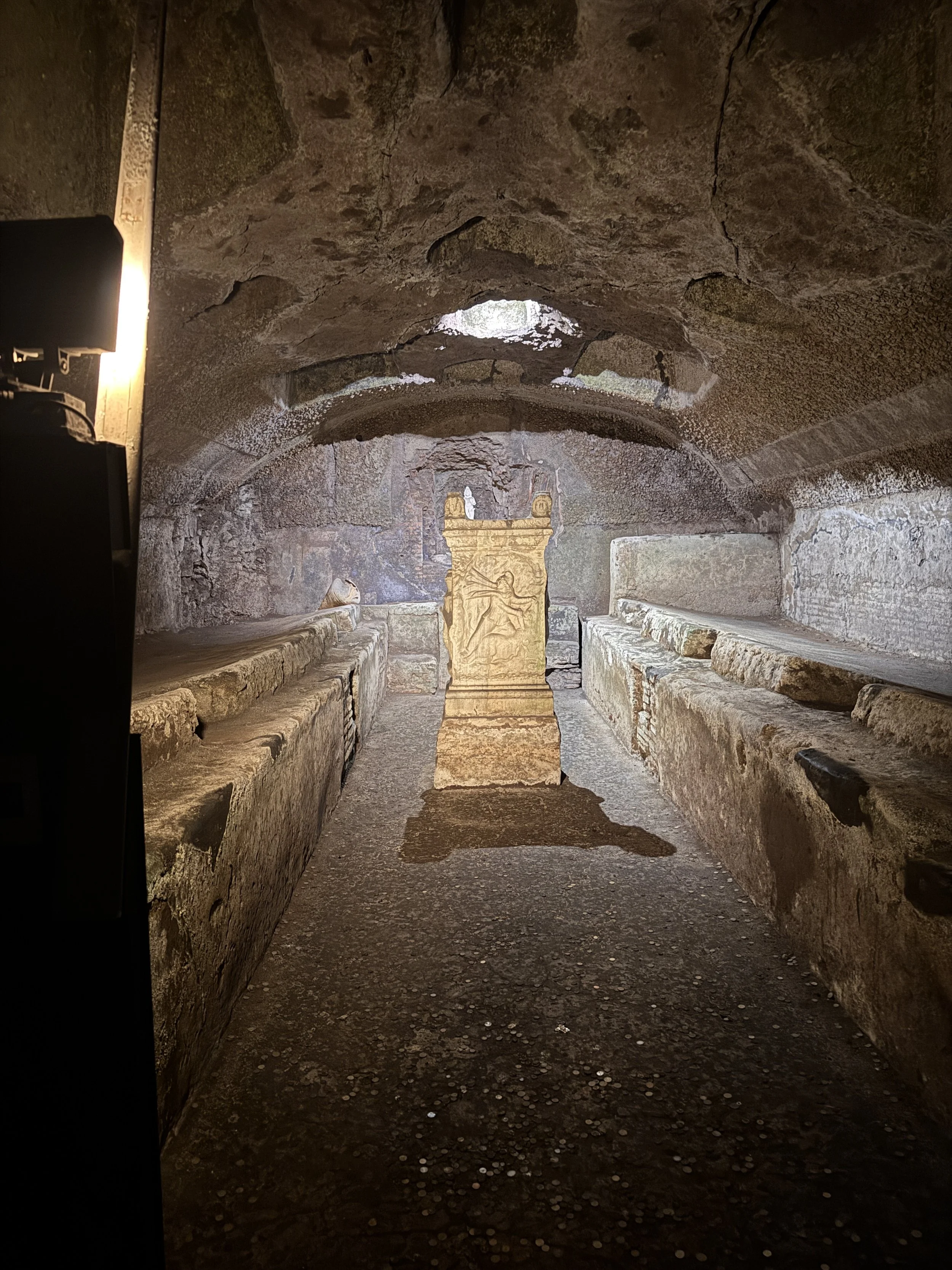 1st and 2nd c streets under the 4th c church include an area of the worship of Mithras