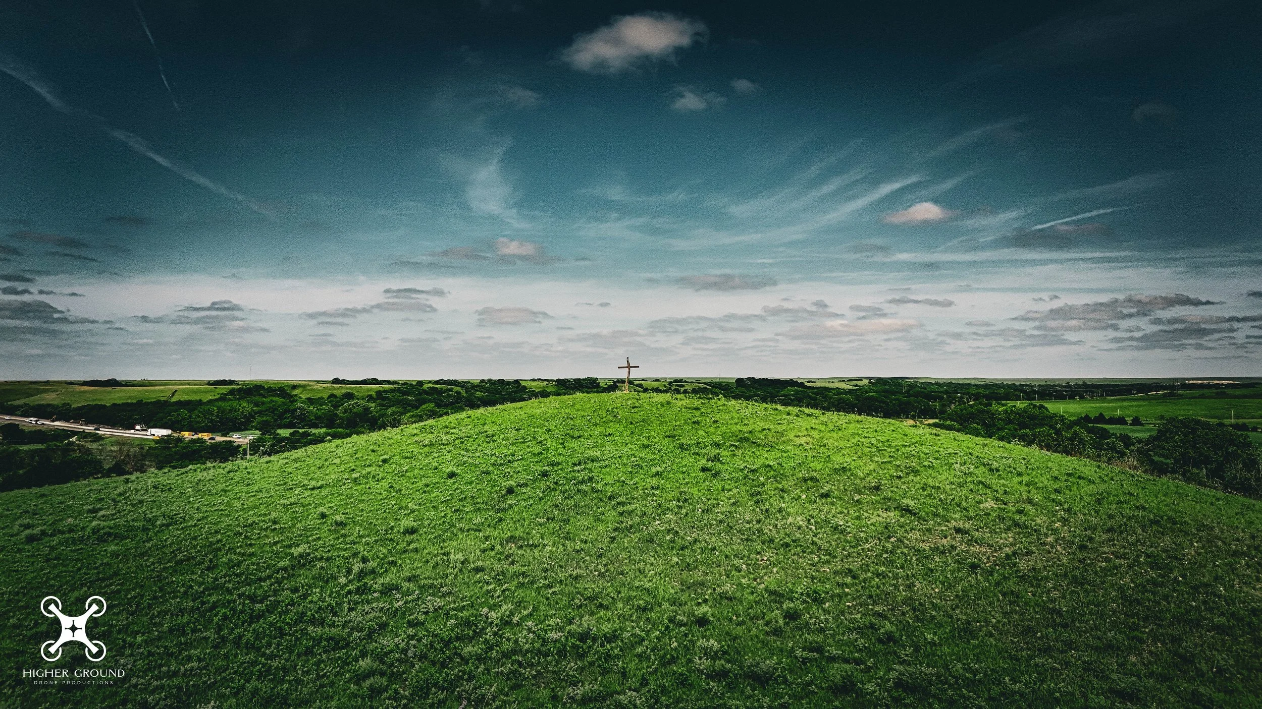 The Matfield Cross.&nbsp; Easy to see from the turnpike, but hard to find.