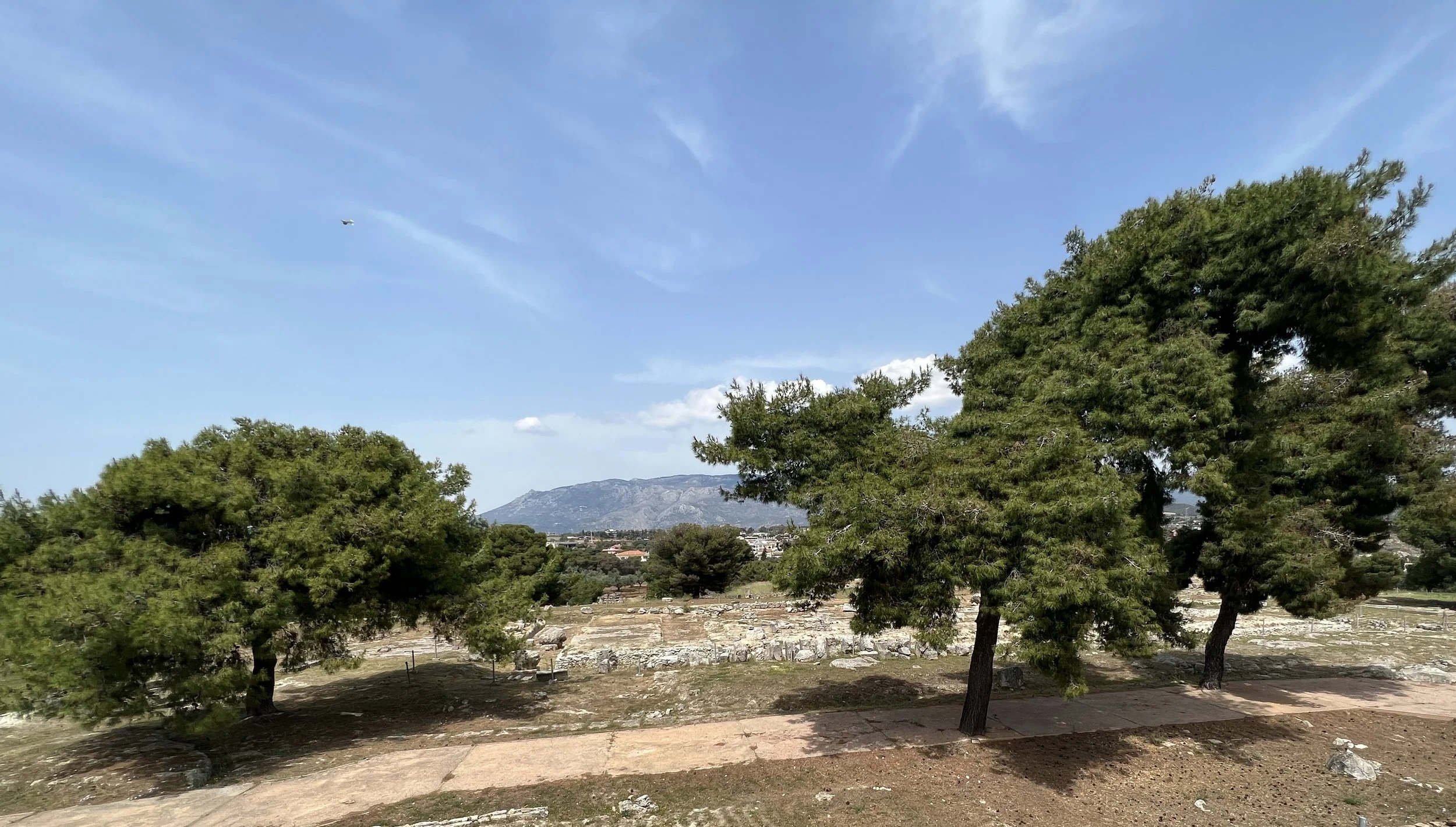 Temple of Poseidon dates to the 7th century BC and was rebuilt after a number of times after earthquake and fire.