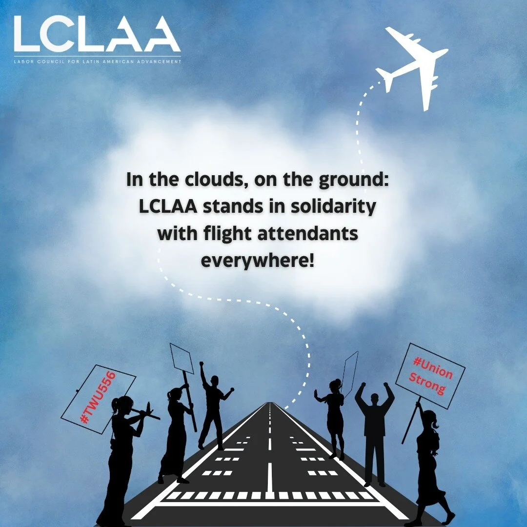 Flight attendants from unions representing over 100,000 workers are taking a stand against corporate greed! Let&rsquo;s show our support for fair contracts and workers&rsquo; rights. #FlightAttendantsFightBack #556StrikesBack

&iexcl;Los asistentes d