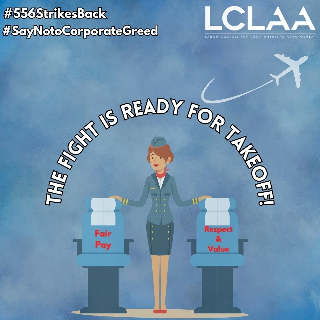 Take action and let @TWU556 know we strongly support their efforts for #PeopleOverProfits. Strengthening unions and demonstrating power in numbers is critical to securing the rights and wages we workers deserve!

Act&uacute;a y demu&eacute;strale a @