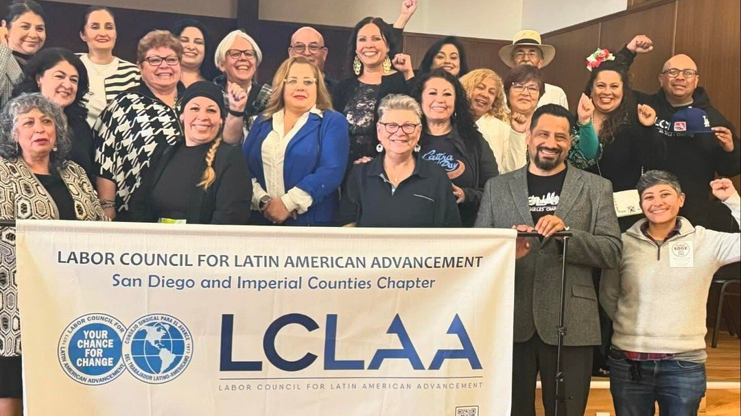 La familia LCLAA from California unida last weekend at the Cesar Chavez Tardeada organized by @LCLAA San Diego-Imperial Counties Chapter. @lclaalosangeles Chapter supporting this wonderful event to honor one of the champions of the Latino Labor Movem