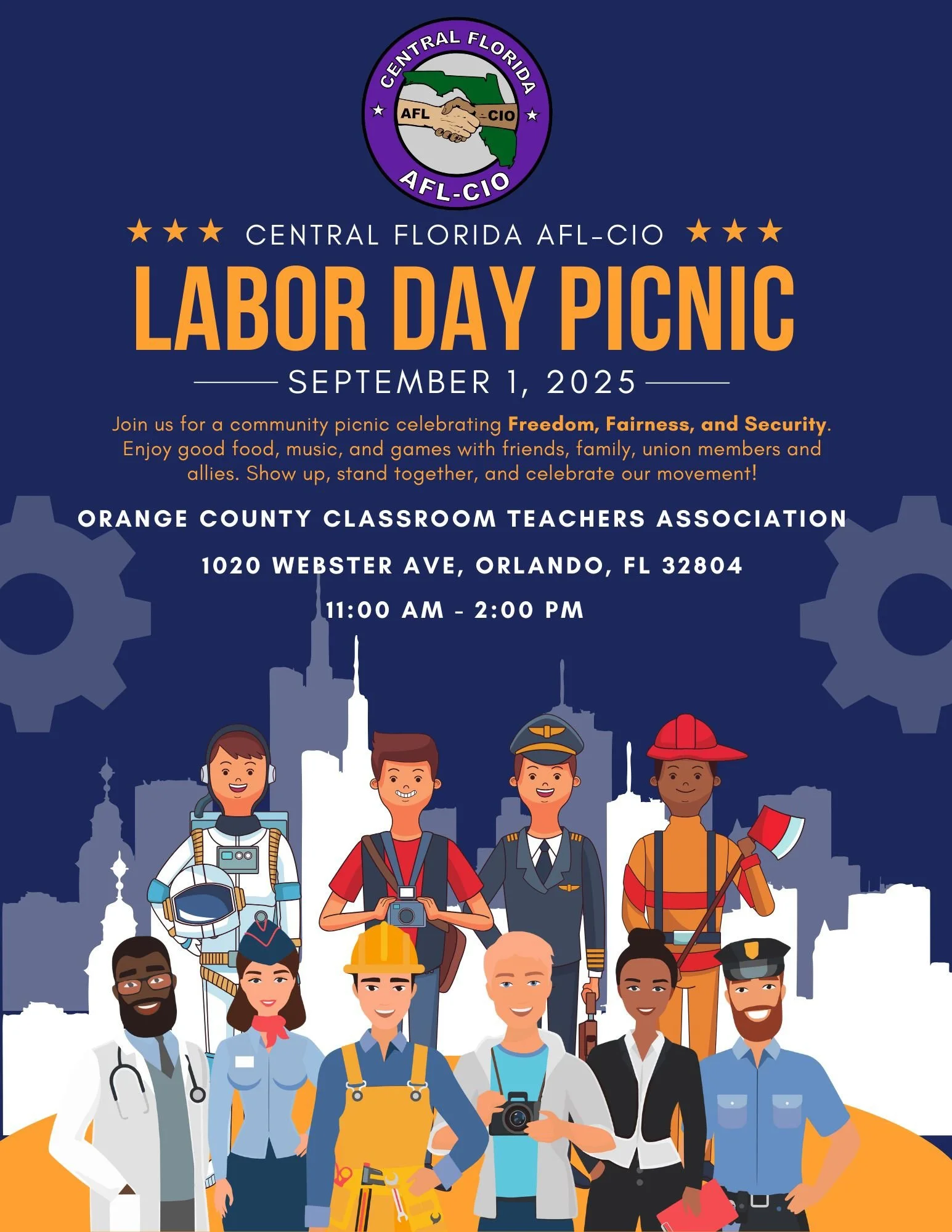 Picnic del Día del Trabajo de los Trabajadores, Capítulo LCLAA de Florida Central