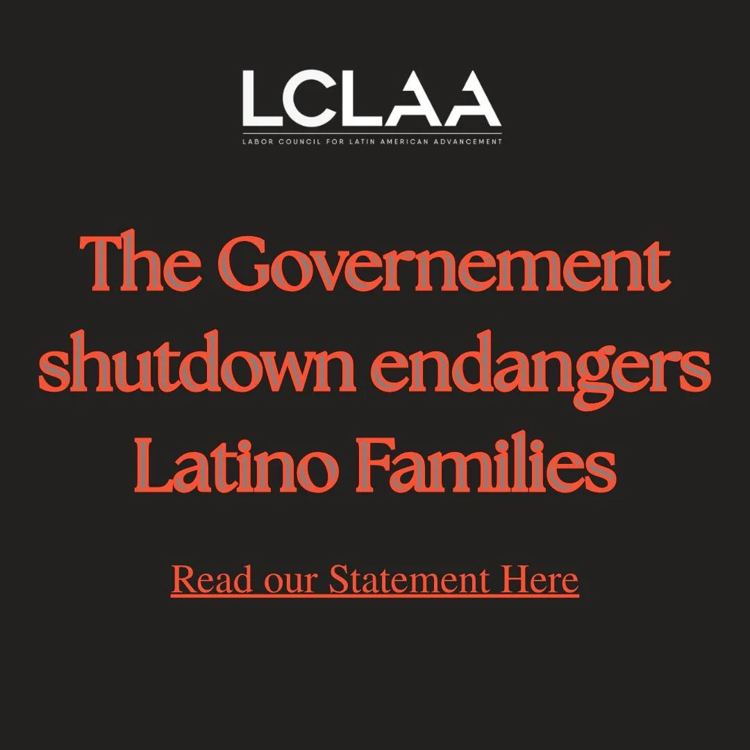 🚨 LCLAA Condemns Reckless Government Shutdown Threat 🚨
The standoff in Washington risks stripping away critical health care protections and forcing permanent job losses for federal workers. Latino families and workers &mdash; many living paycheck t