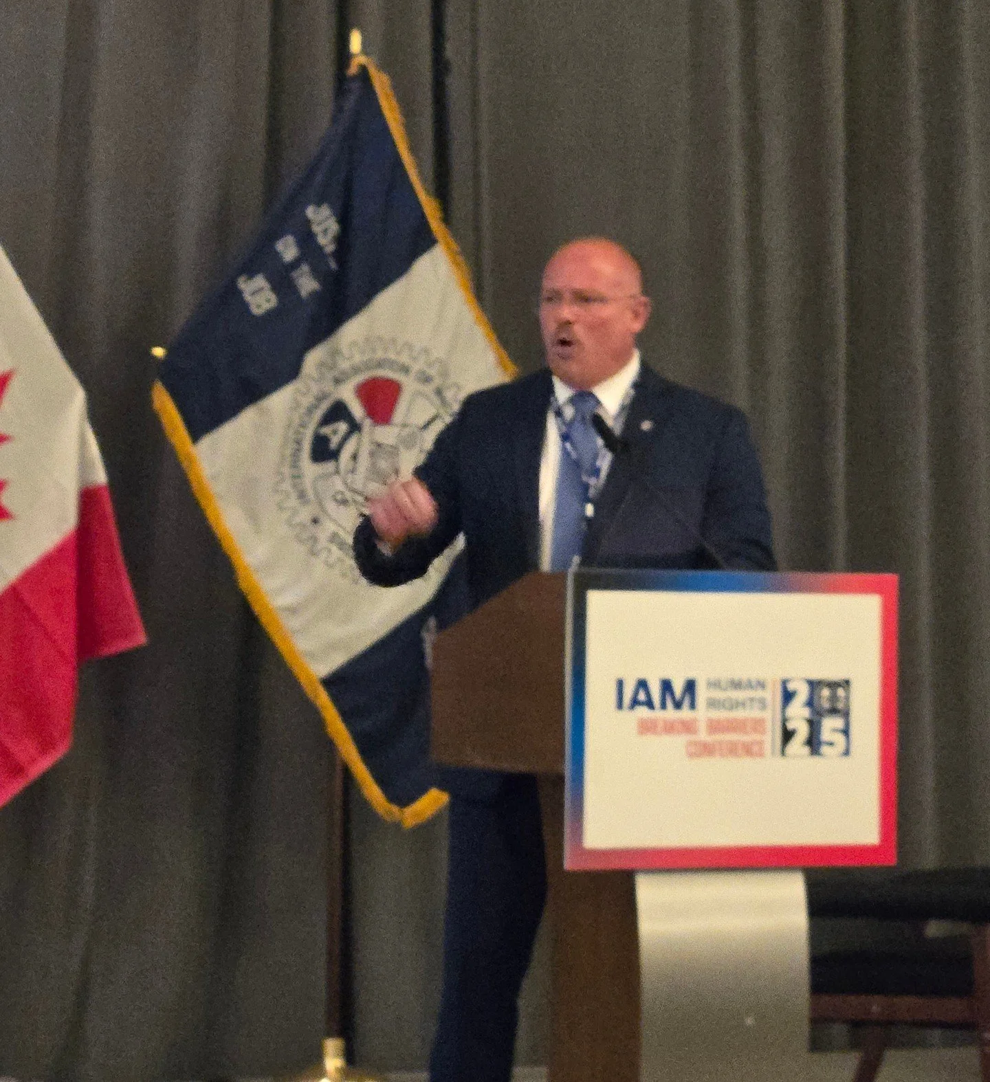 📍 LCLAA is presente at the @machinistunion Human Rights Conference in Atlanta, Georgia! On this first day, we heard powerful words from IAM President Brian Bryant: &ldquo;What is happening on immigration is wrong! We are going to fight to defend our