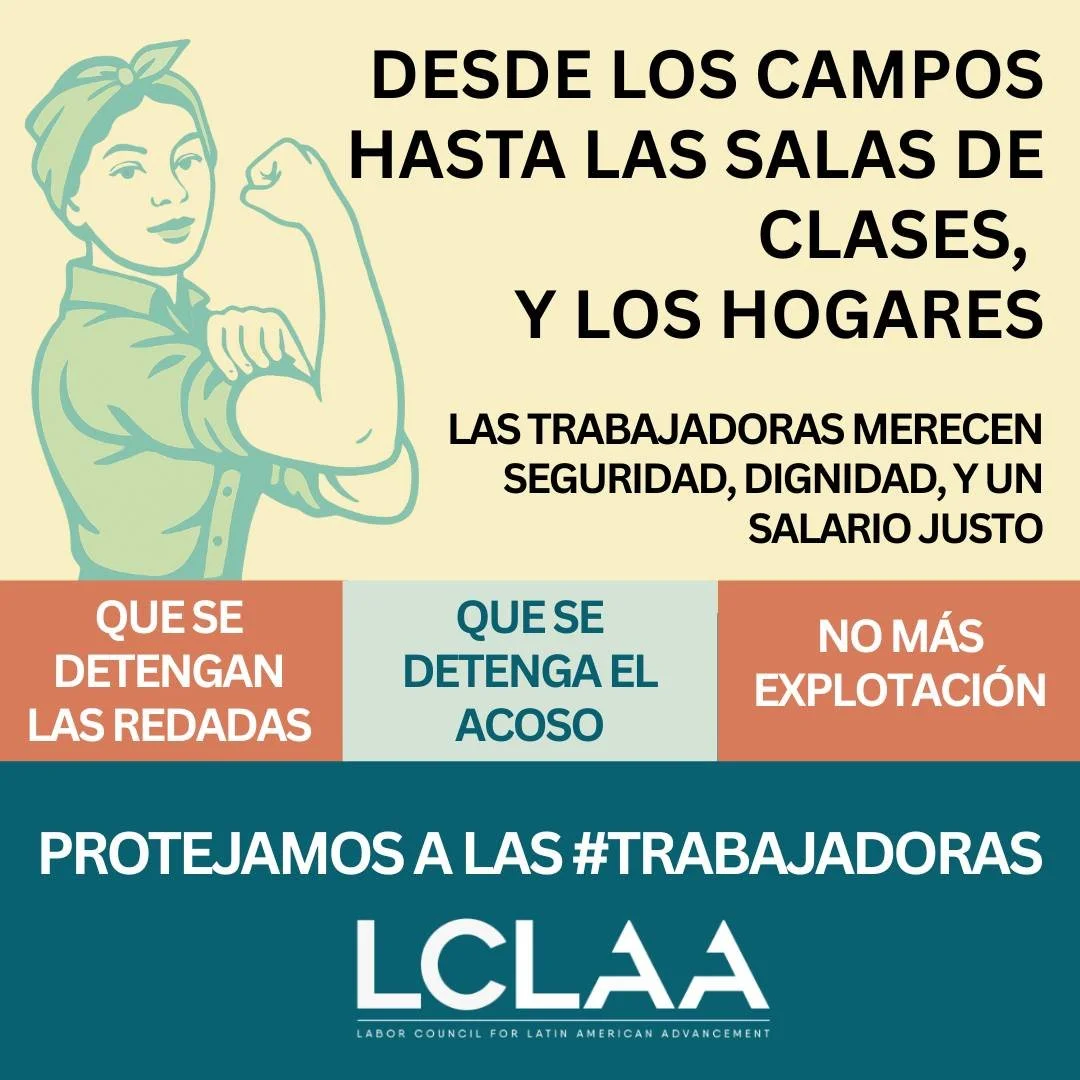 Las latinas est&aacute;n sobrerrepresentadas en industrias como el trabajo agr&iacute;cola, el trabajo dom&eacute;stico y los restaurantes, empleos mal pagados, sin protecciones b&aacute;sicas y que a menudo son objeto de redadas migratorias.
Para la