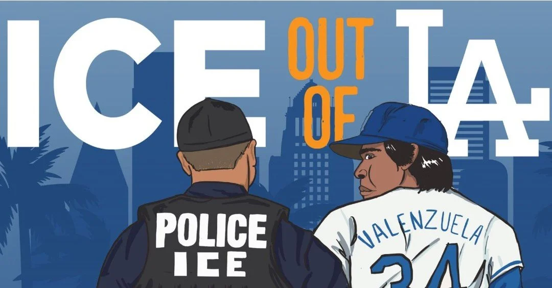 💙LCLAA stands with NDLON and Angelenos urging the Dodgers to stand with the community that stands with them. Los Angeles is built by workers and immigrant families&mdash;the heart of this team. This call isn&rsquo;t about money. It's about solidarit