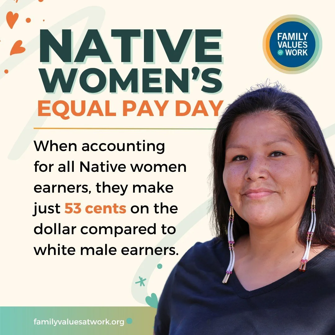 La brecha salarial de las mujeres indígenas no es solo una cifra: es un obstáculo para la atención sanitaria, la vivienda, la seguridad y la independencia. Únete a nosotros por la #IgualdadParaLasMujeresIndígenas. #Igualdad salarial para las mujeres indígenas