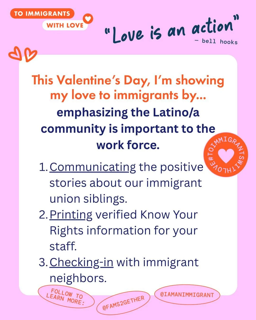 ❤️ This Valentine&rsquo;s Day, LCLAA is sending love to immigrants across the country. As our communities face violence, increased criminalization, detention, and dehumanization, we choose love and solidarity by taking action. Immigrants deserve safe