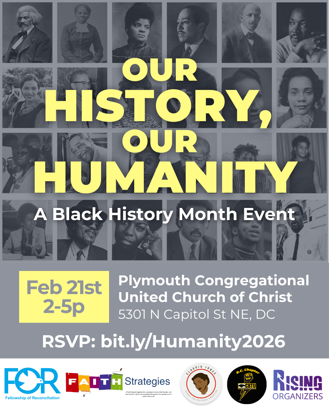 Our History, Our Humanity. A Black History Month Event