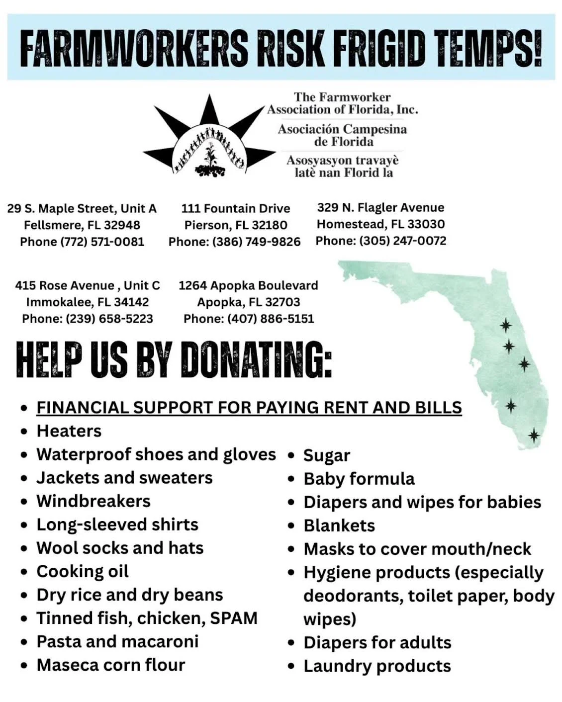 Farmworkers in Florida Need Our Support!