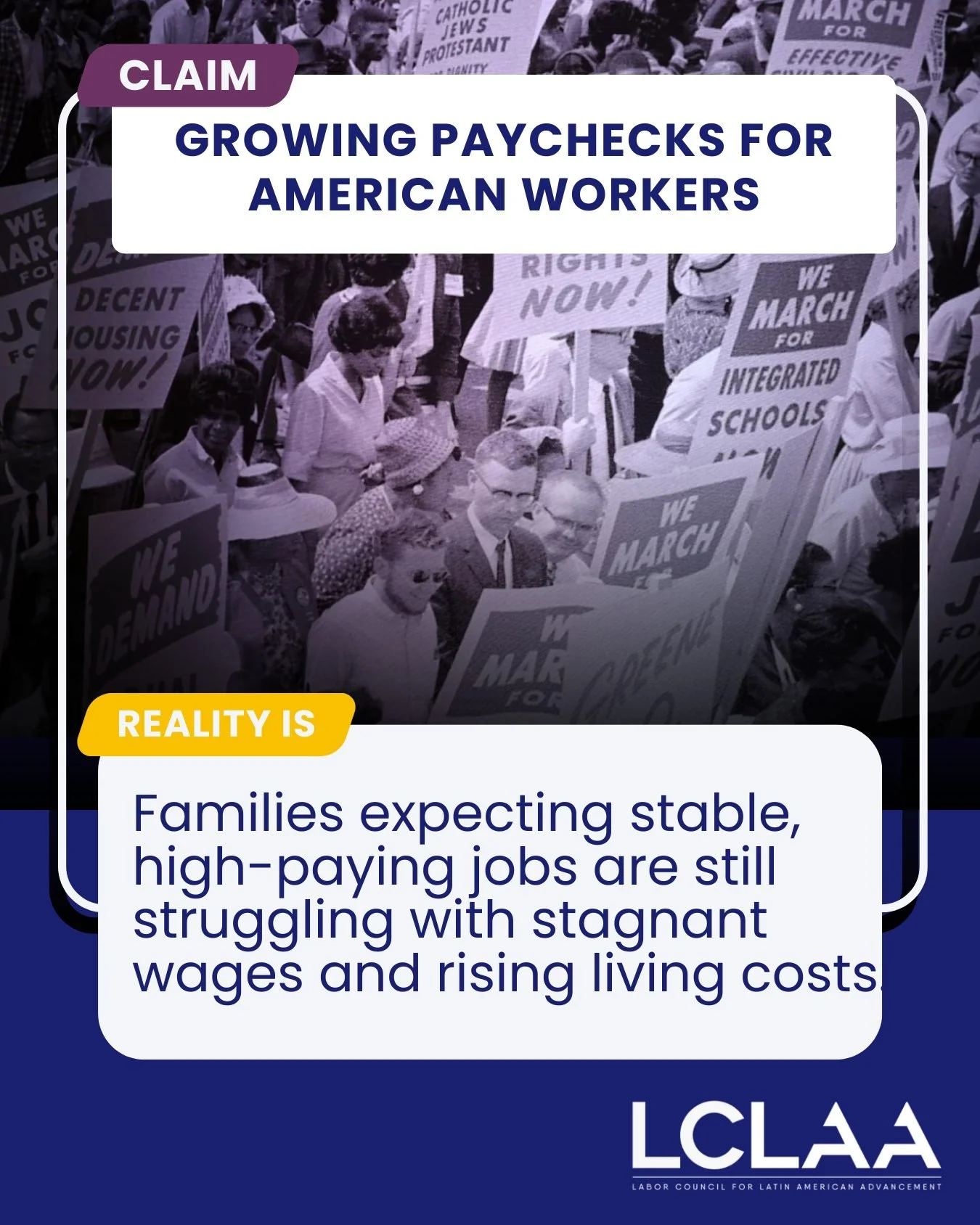 Families were told that higher pay and more jobs were on the way. But wages aren&rsquo;t keeping up with inflation or the rising cost of living, and opportunities remain limited in many industries. 

When promises outpace progress, working families f