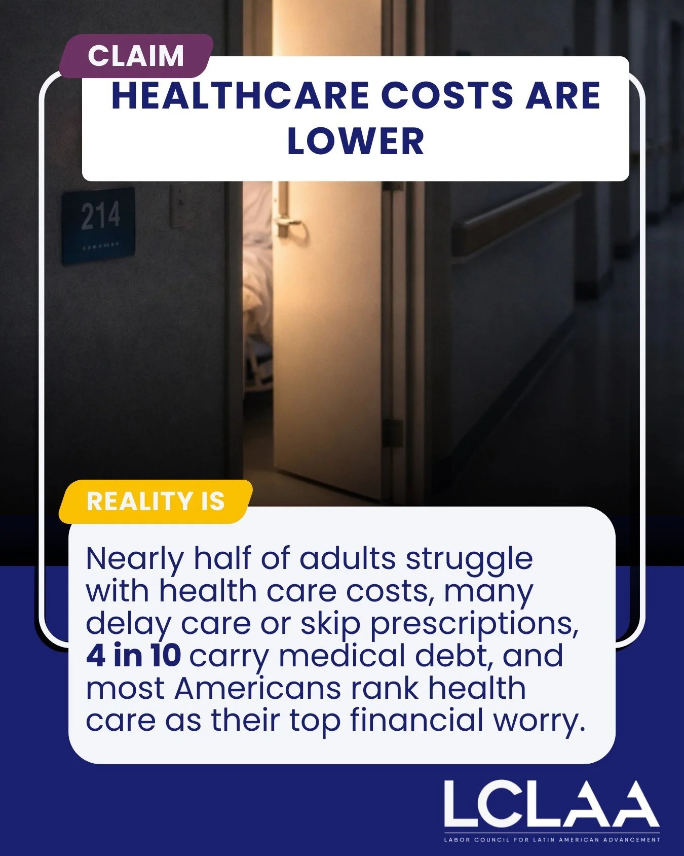 Healthcare was supposed to become more affordable, yet premiums, deductibles, and prescription costs remain high. 

Working families are still forced to choose between filling prescriptions and buying groceries. Promises of lower costs haven&rsquo;t 