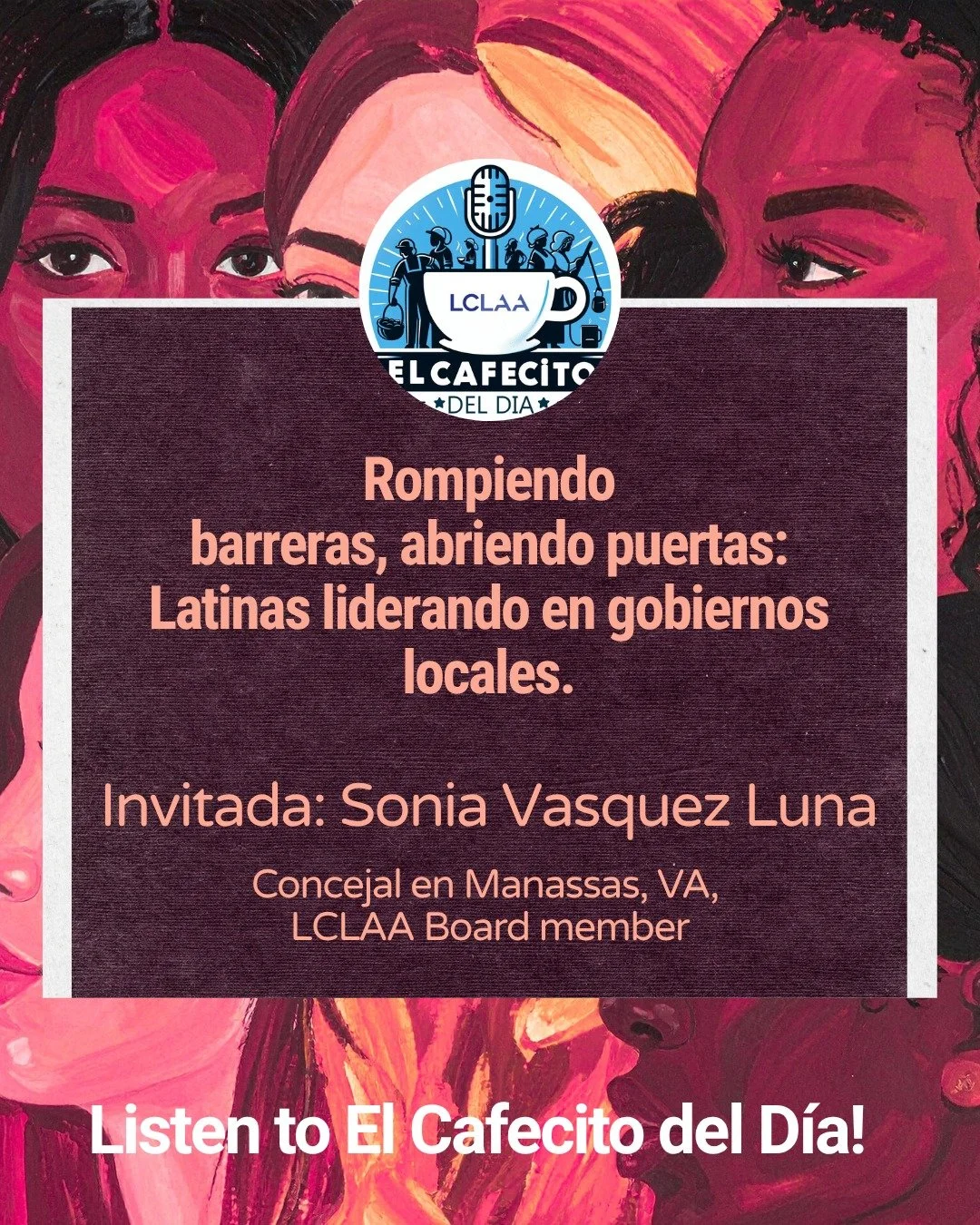 💪 Las mujeres siempre han liderado, a menudo sin recibir ningún reconocimiento. Pero ahora están reivindicando y aprovechando sus espacios para transformar nuestras comunidades. 
☕ En este nuevo episodio de «El Cafecito del Día» hablamos con Sonia Vasque