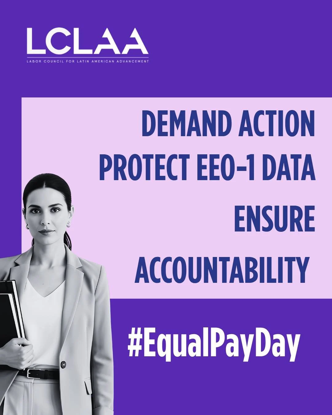 🚨 La igualdad salarial no es un favor, ¡es nuestro derecho! La igualdad salarial para las mujeres requiere algo más que promesas: requiere pruebas.
Por eso debemos exigir a la EEOC que siga recopilando los datos que garantizan la rendición de cuentas y la justicia.
La transparencia es poder.