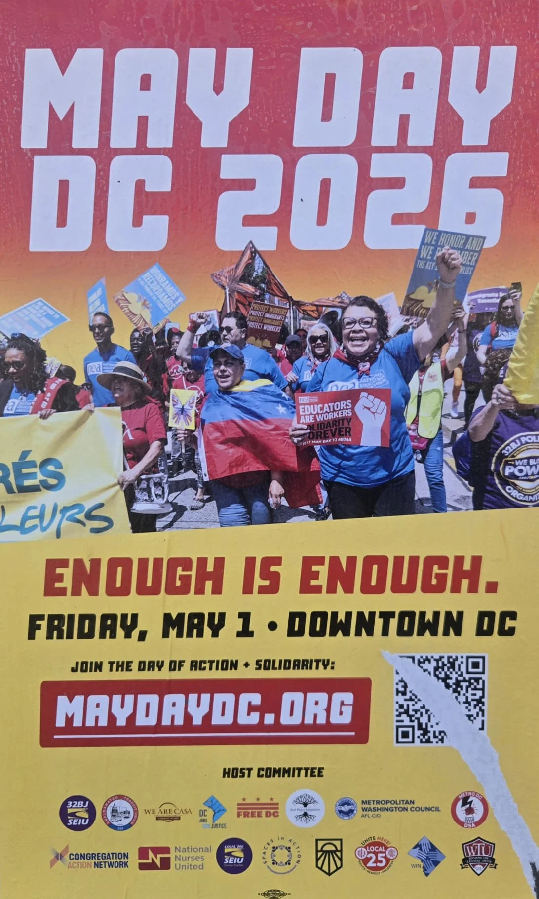 May Day 2026 Washington DC