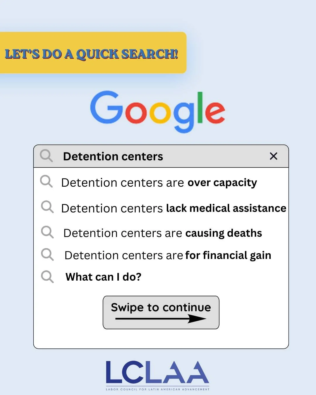 Across the country, our friends, families, and neighbors are being held in warehouse-style detention centers.

❗️Take action tomorrow, April 25 for the Stop ICE Warehouse Detention National Day of Action.

✅ Find and join a local action near you: htt