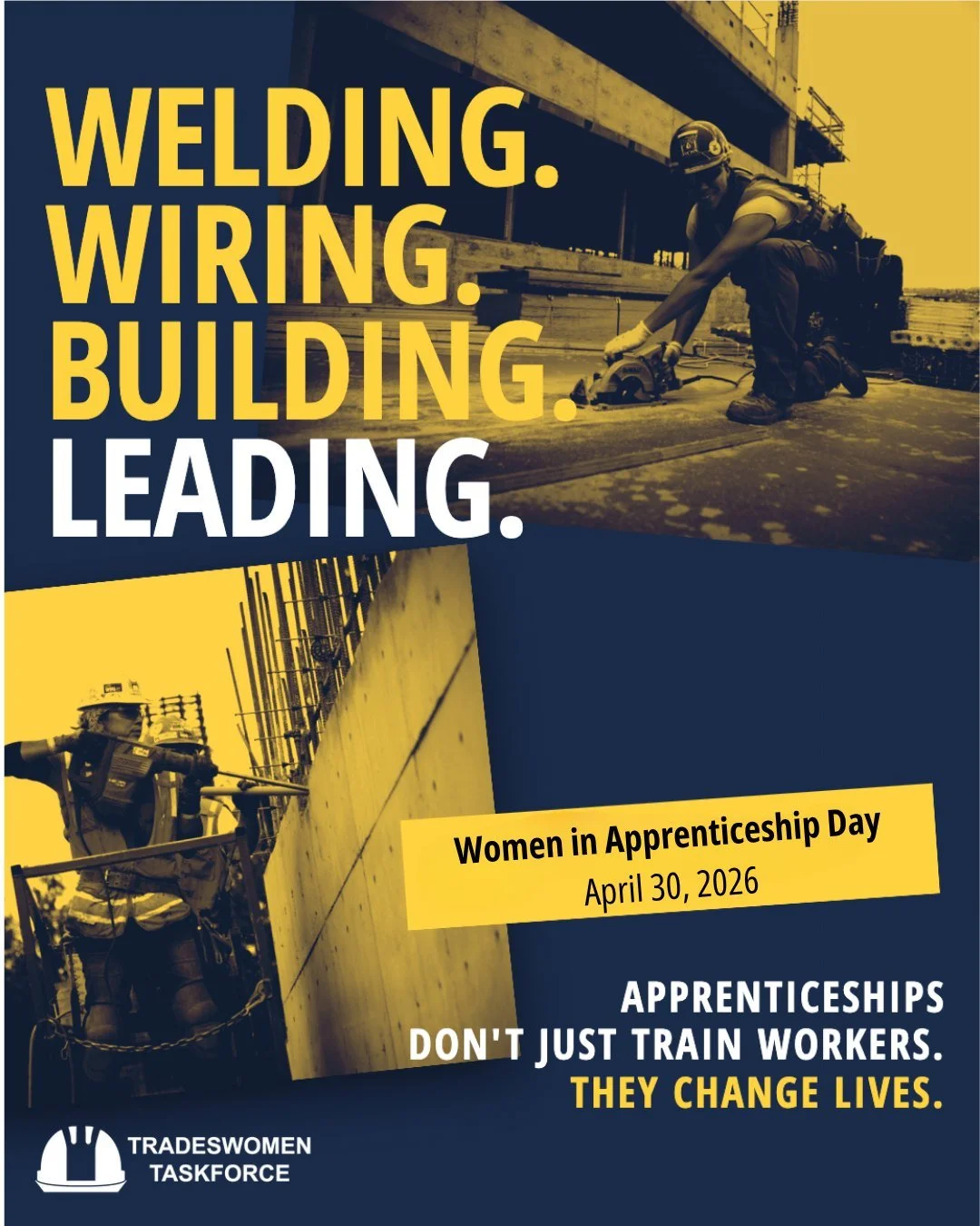 Since the Department of Labor is not recognizing Women in Apprenticeship Day this year, we will do what women in the trades always do: roll up our sleeves and get it done ourselves 🛠️
Women are already welding, wiring, building, and leading. Every d
