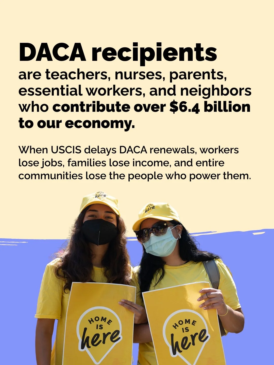 Immigrant workers build, care for, and sustain our communities. Labor rights are immigrant rights.

🏠 DACA recipients are essential workers&mdash;this is their home. Yet the Board of Immigration Appeals (BIA) says DACA alone is &ldquo;not enough&rdq