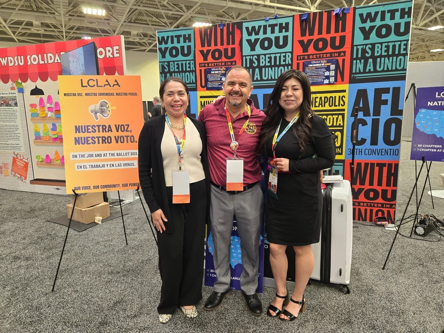 Day 2 of the 2026 AFL-CIO National Solidarity Convention was filled with powerful conversations and connections. We were proud to meet with workers, union leaders, and LCLAA members from across the country, united in the fight for justice, dignity, a