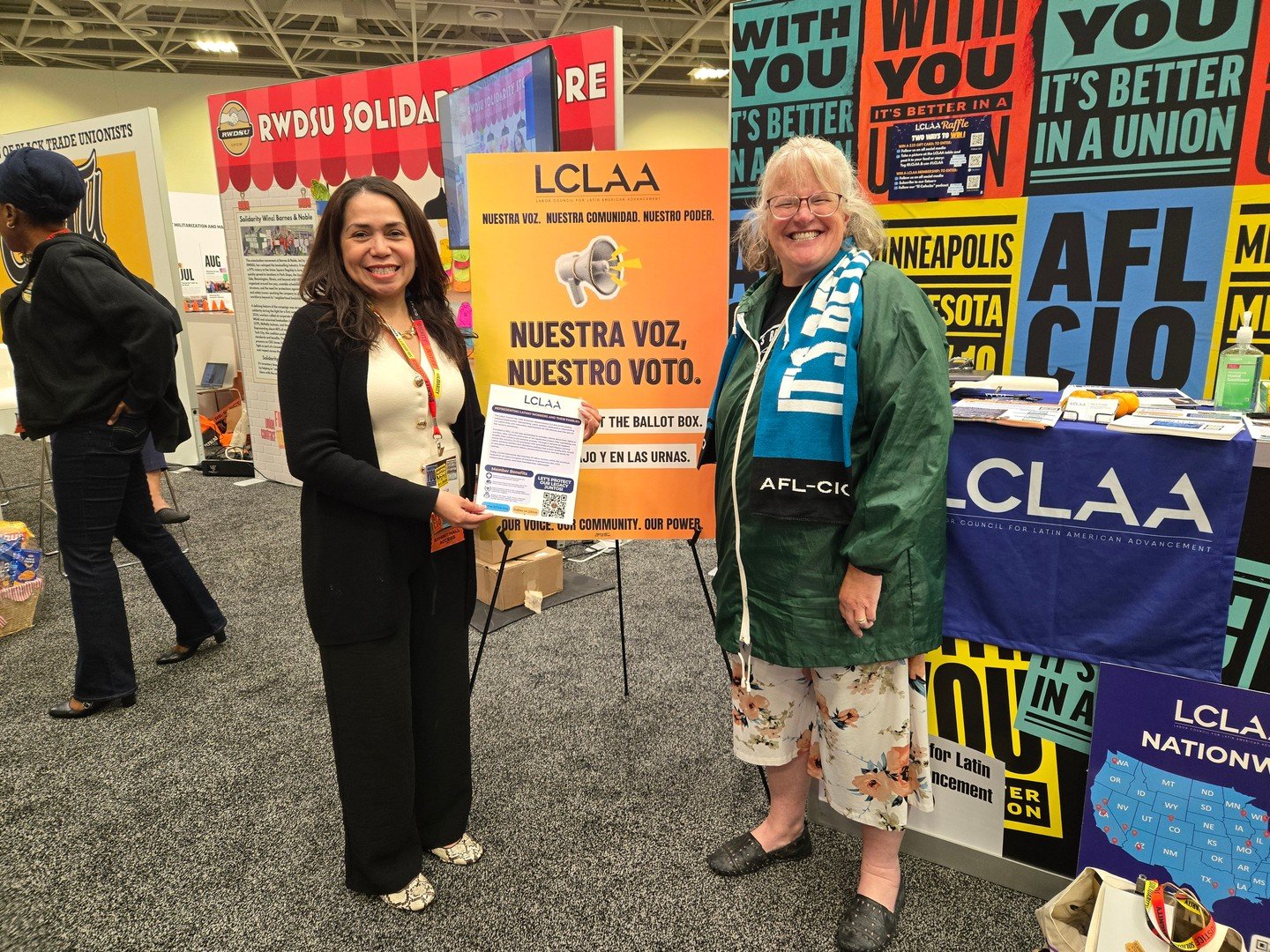 Seguimos en la @aflcio 2026 National Solidarity Convention!
🎉 Congratulations to the winners of the LCLAA Raffle on Day 1 of the 2026 AFL-CIO Convention!

Thank you to everyone who stopped by our booth and supported LCLAA. Together, we're building p
