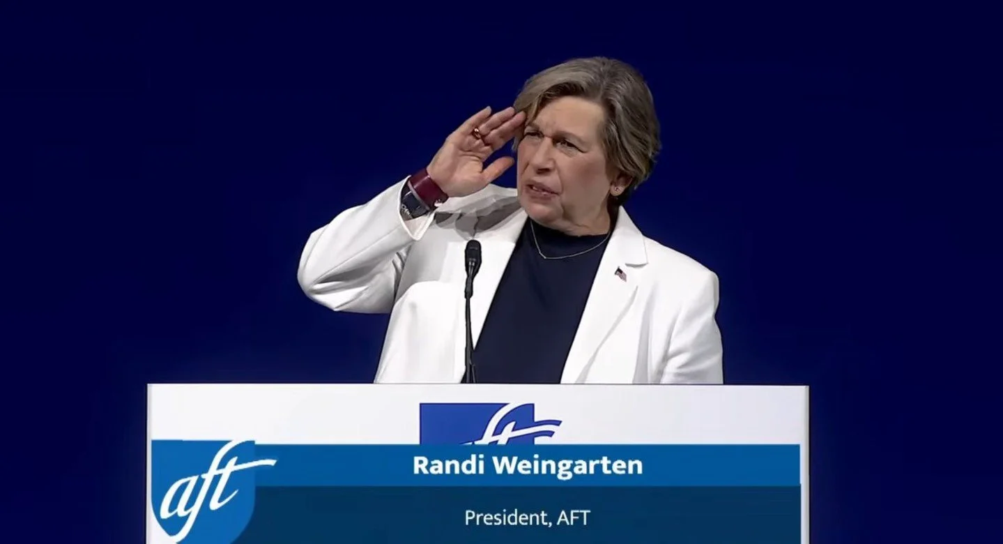 📣 At the AFT Convention kick-off, President Randy Weingarten delivered a powerful message: unions are where working people build and exercise power--through public education, collective actions, and the ballot box. 
In the face of uncertainty, the l