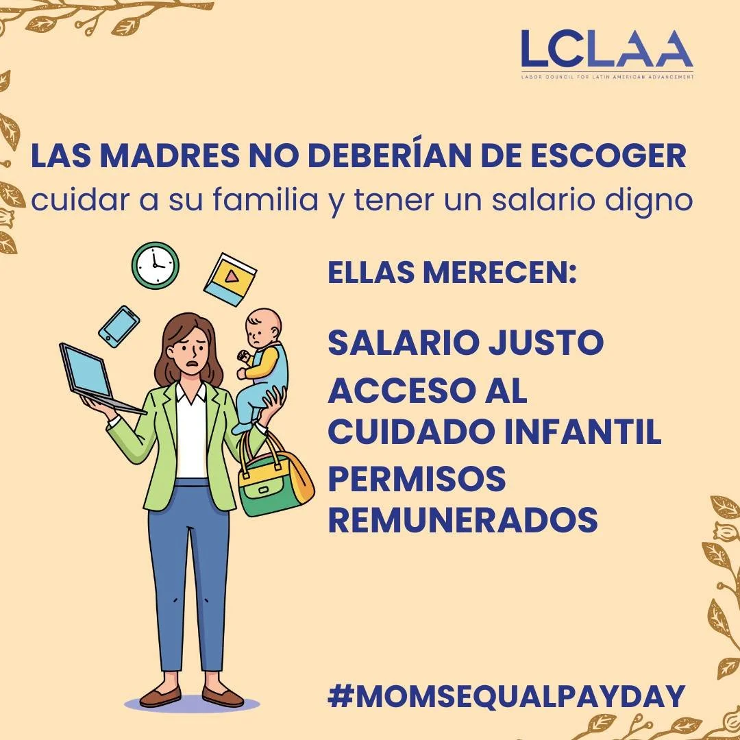Muchas madres, especialmente las de color y las madres solteras, enfrentan barreras y pol&iacute;ticas que castigan el cuidado de los hijos. 
&iexcl;Es tiempo de cambiar esto! La aprobaci&oacute;n de Family Act puede ayudar a asegurar el apoyo que la