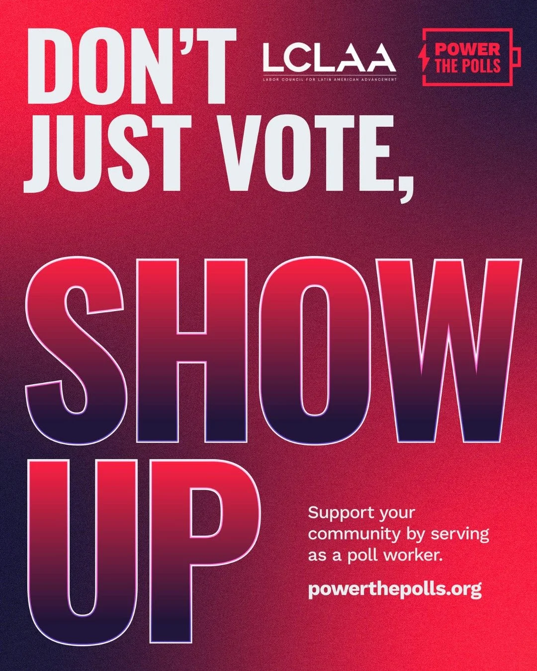 Every voter should be able to have a smooth and efficient experience at the polls. Let's make sure to help create that experience by recruiting poll workers! 
Sign up today at @powerthepoll and powerthepoll.org to be a poll worker and help make sure 