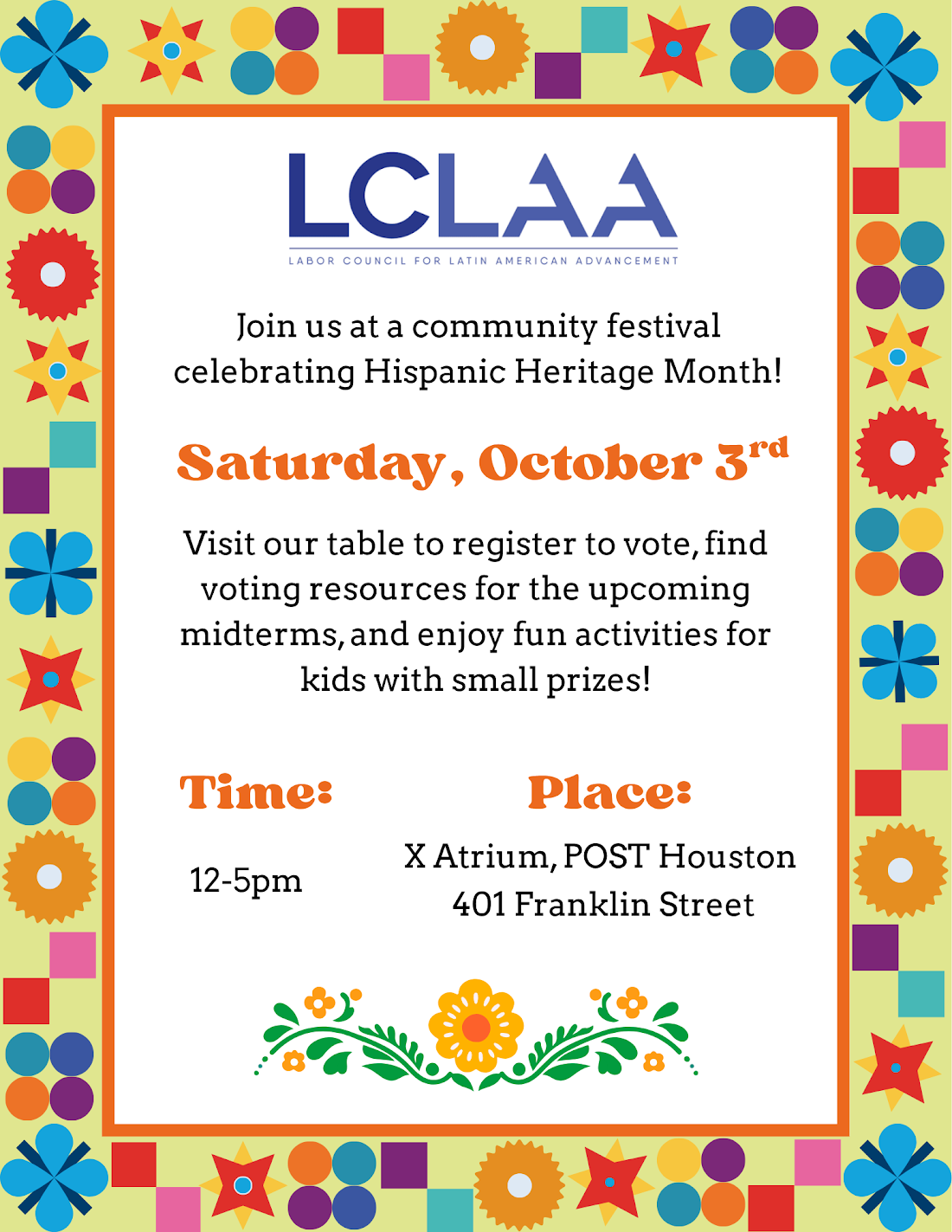 Hispanic Heritage Month Celebration 