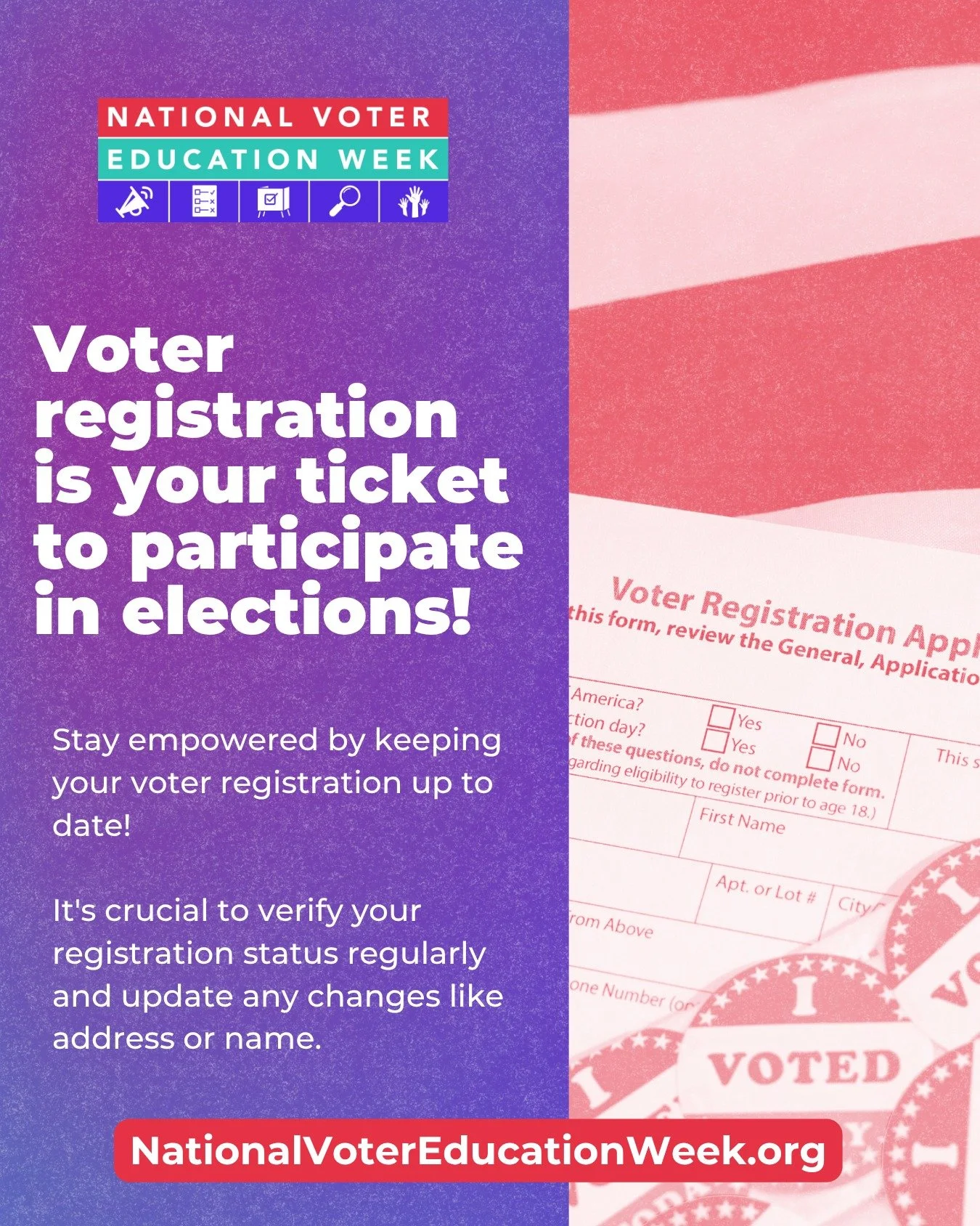 El primer paso es inscribirse. Lo siguiente es saber dónde está tu colegio electoral. 
Pero empecemos por aquí: 
✅ https://loom.ly/YGELp-8
Si vas a cumplir 18 años el #DíaDeLasElecciones o antes, ¡ya puedes inscribirte! 
#SemanaNacionalDeEducaciónElectoral