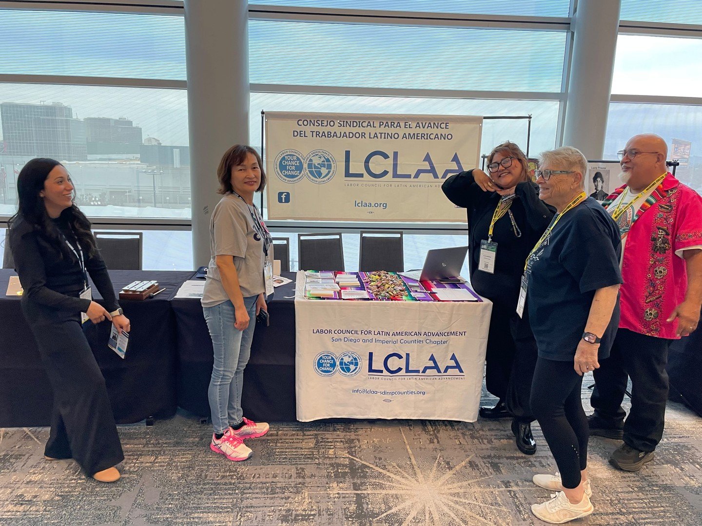 LCLAA San Diego &amp; Imperial Counties Chapter in Action! ✊
Members of the LCLAA San Diego &amp; Imperial Counties Chapter showed up at the UNAC/UHCP Conference, connecting with union siblings, sharing valuable resources, and spreading a powerful me