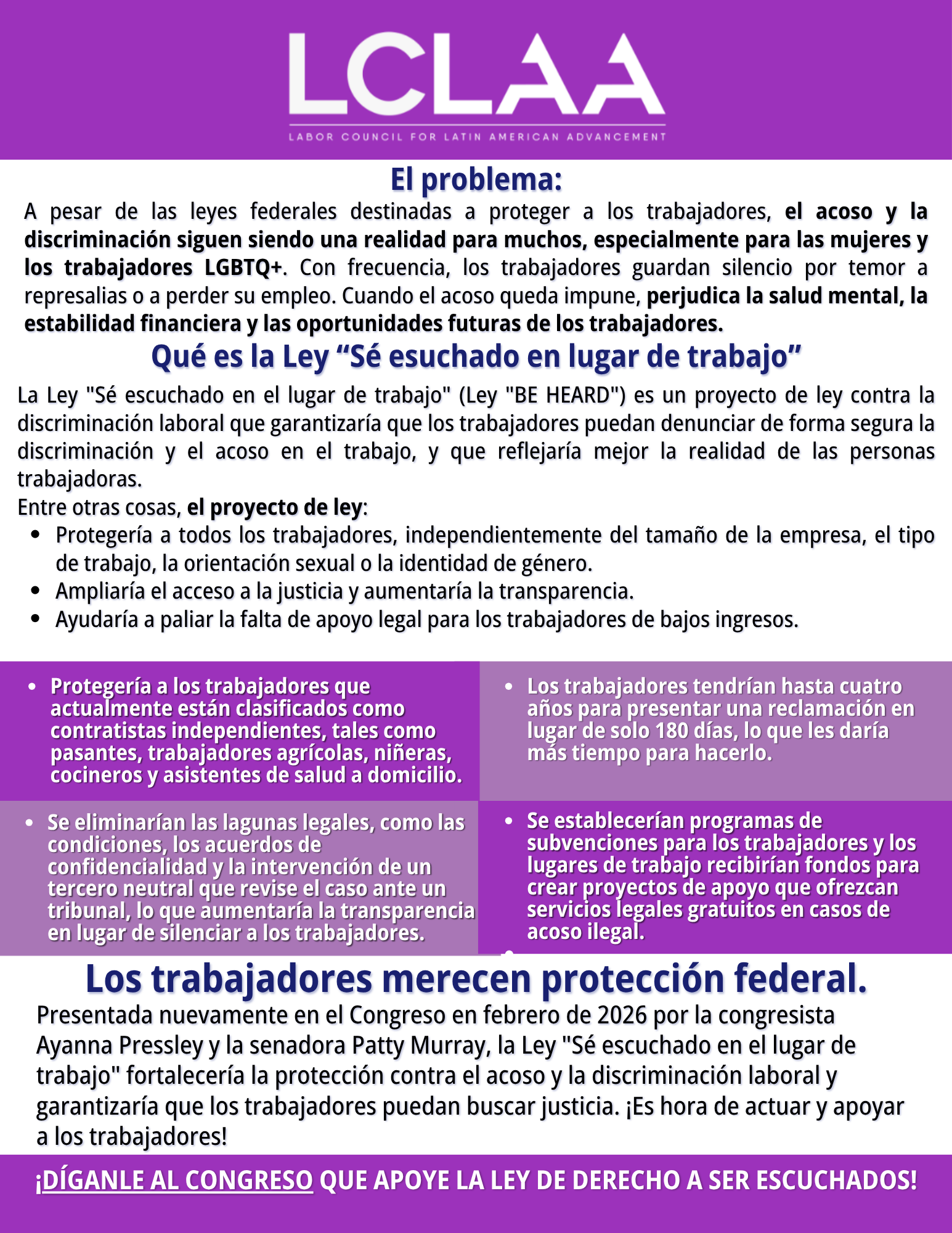 Qué es la Ley Se Escuchado en el Trabajo