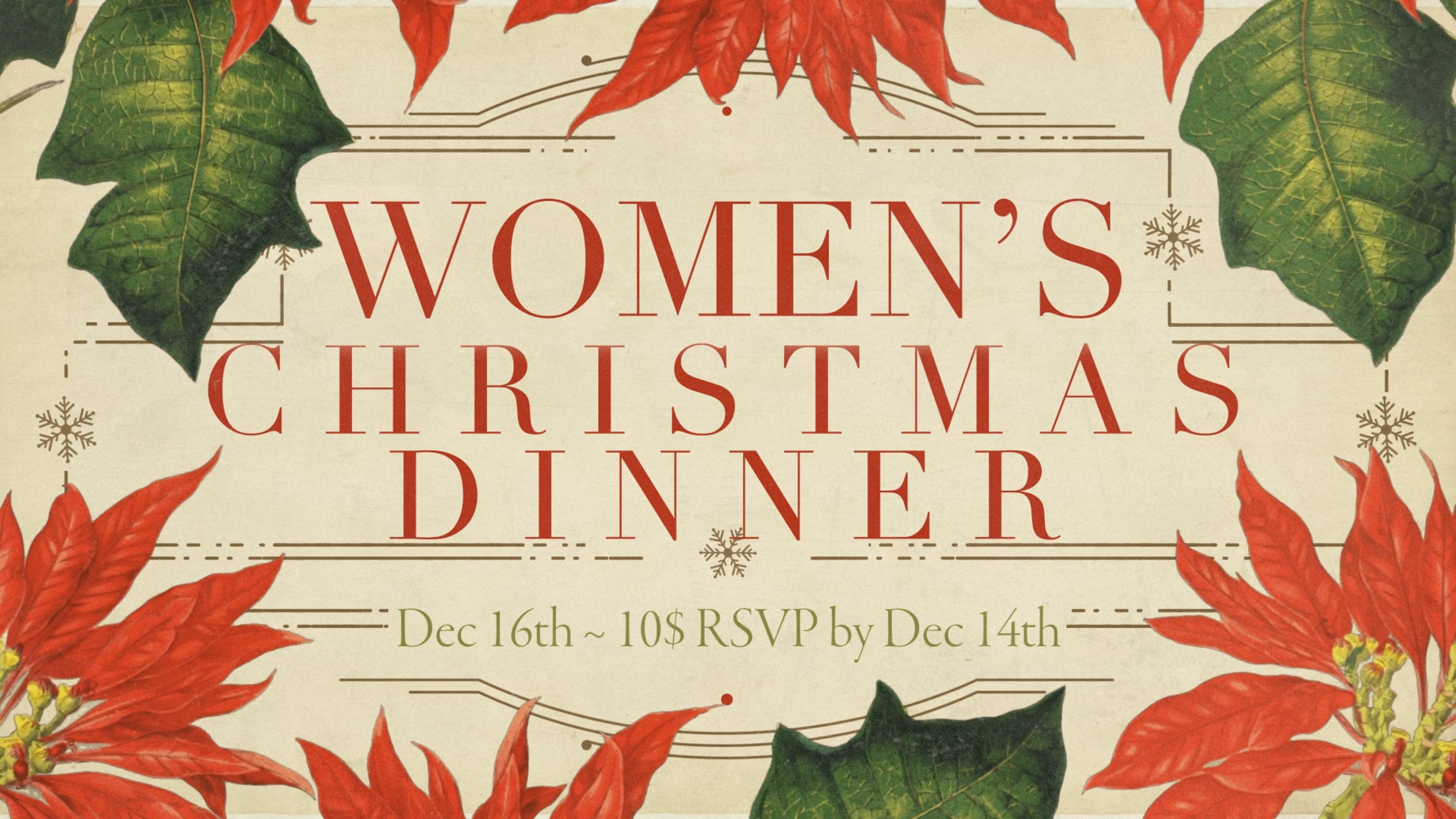 Women's Christmas Dinner