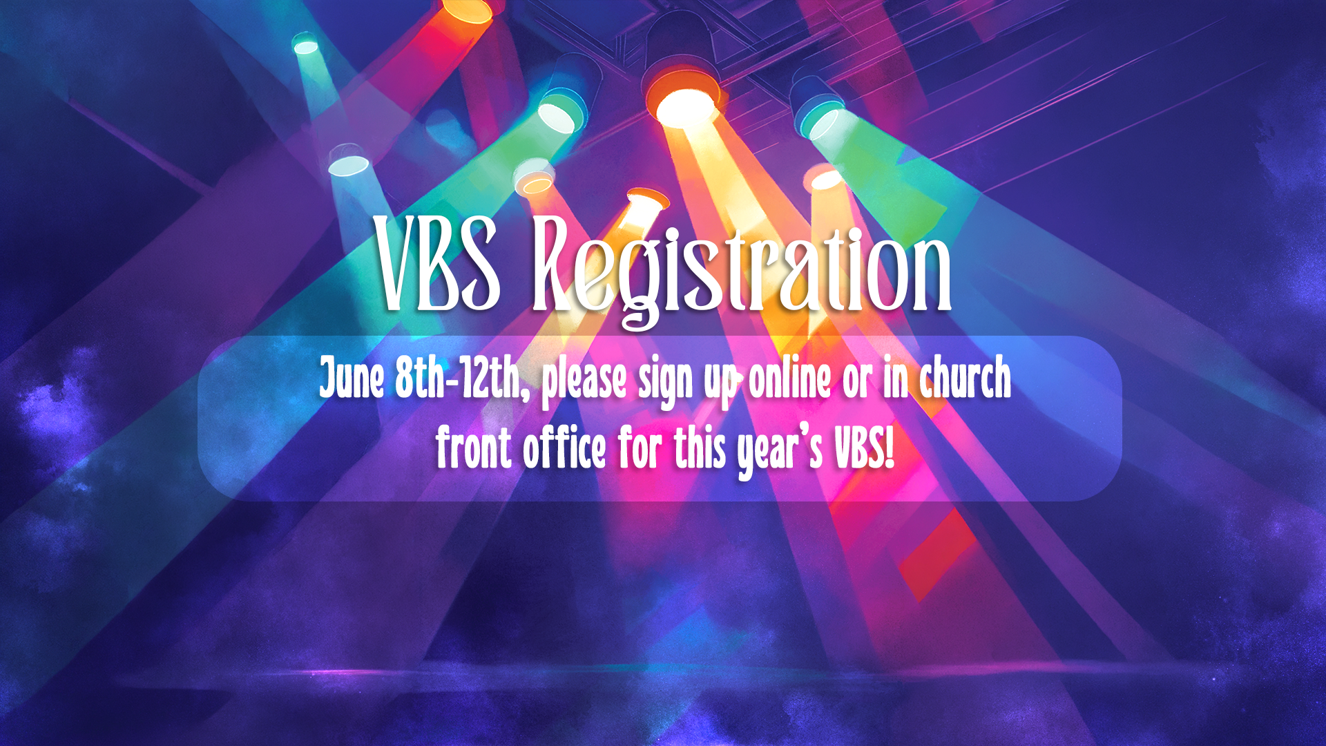 VBS Child Sign up
