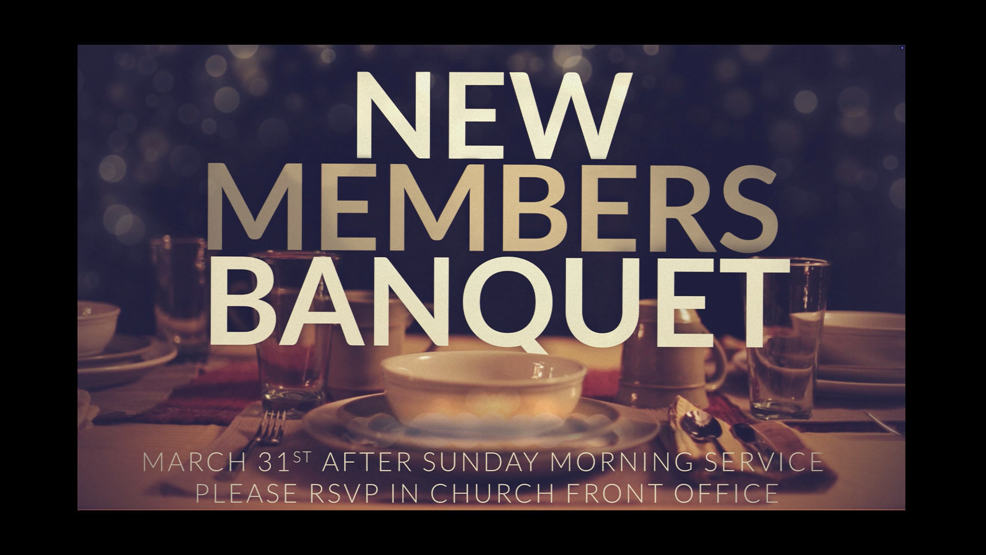 New Members Banquet
