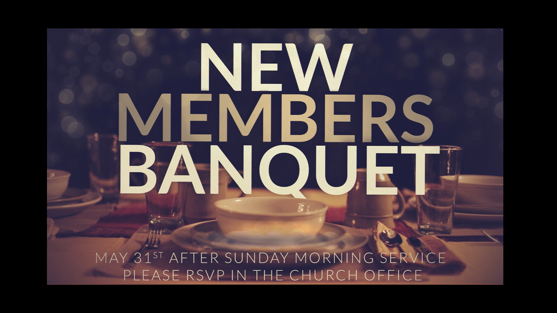 New Members Banquet