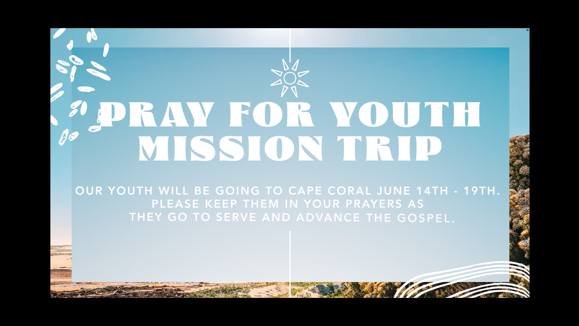 Pray for Youth missions