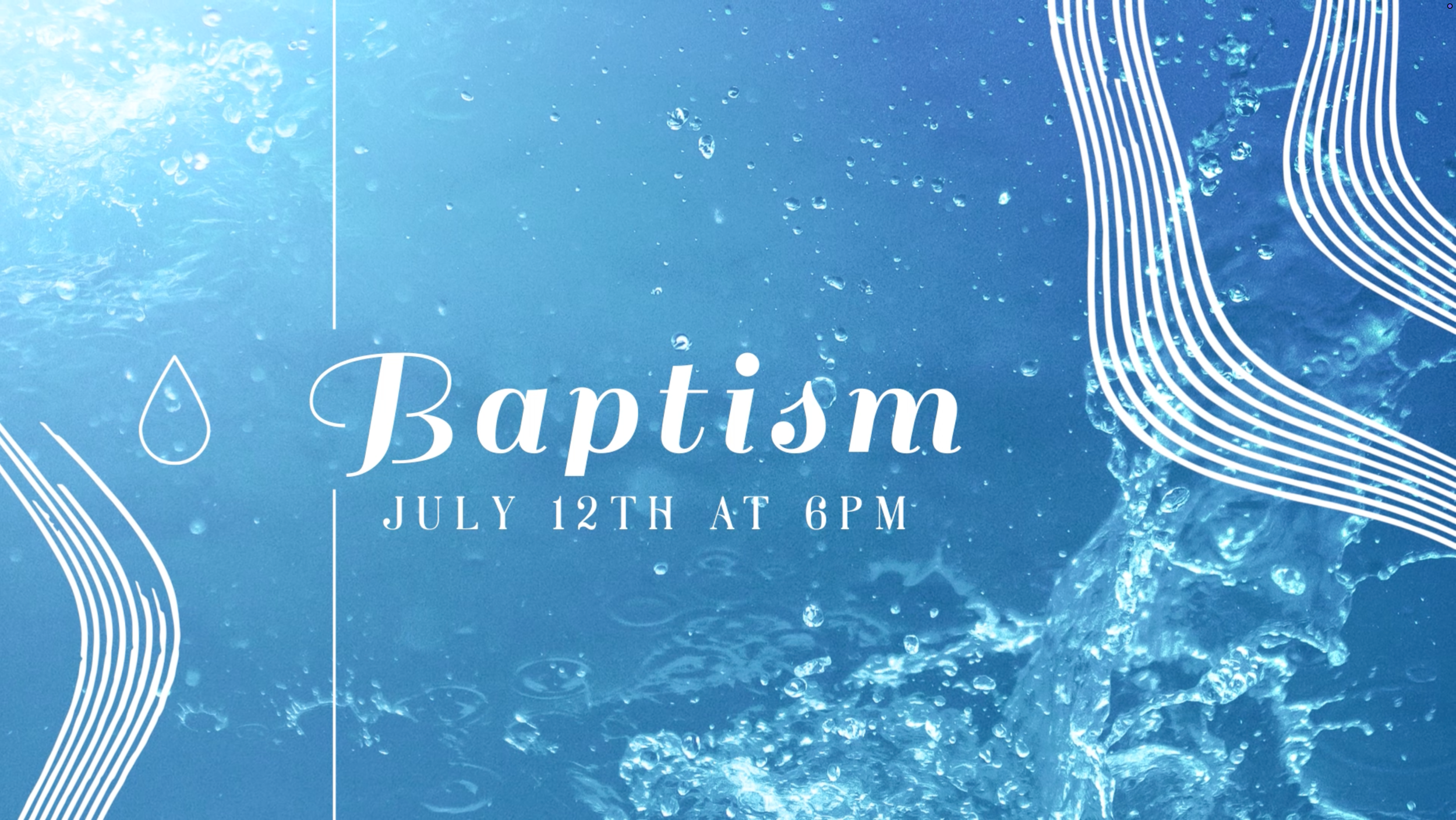 Baptism Sunday