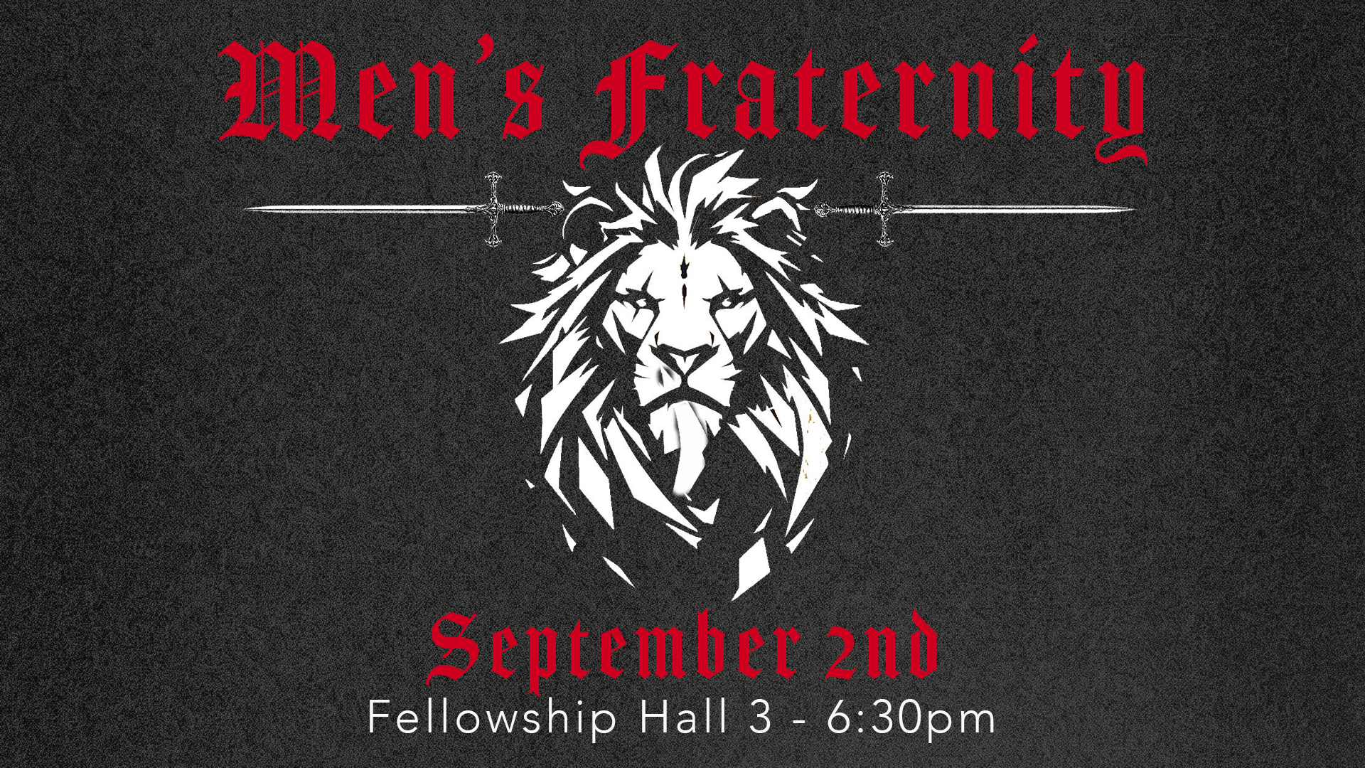 Men's Fraternity Kickoff