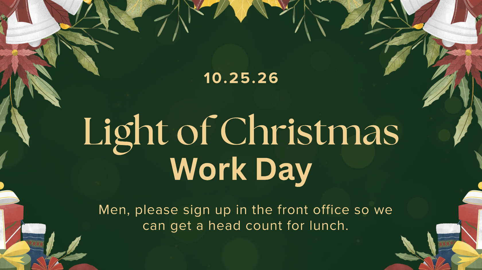 Light of Christmas Work Day