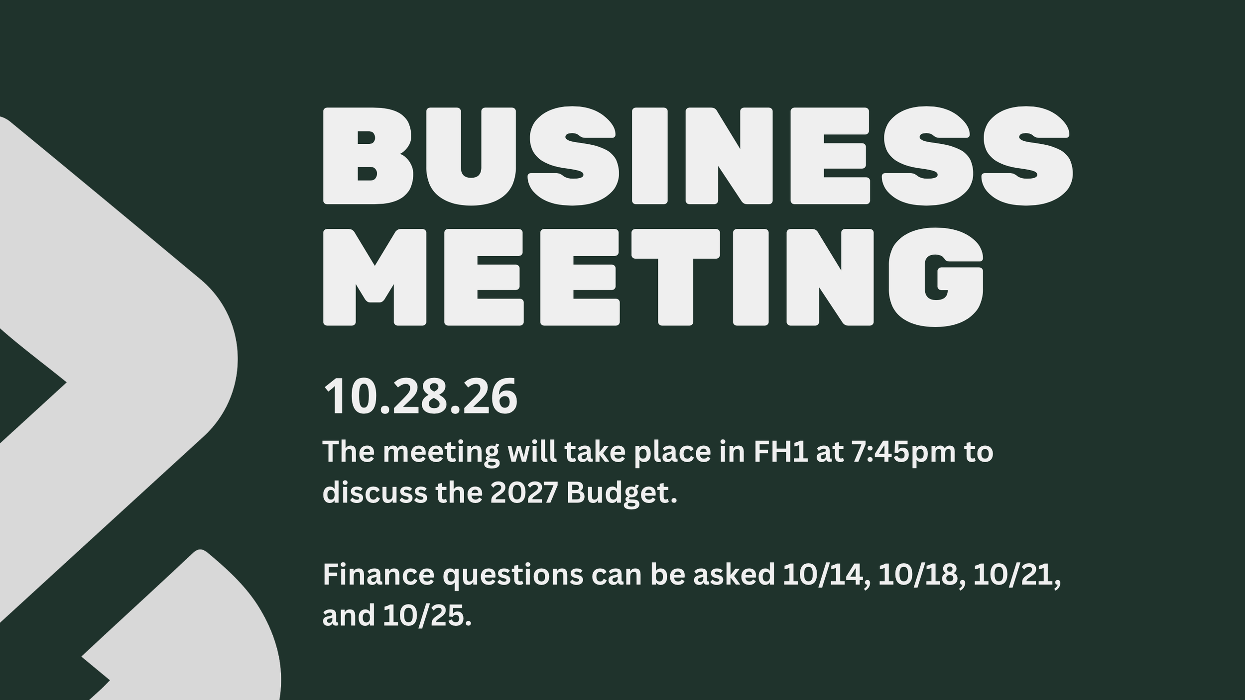 Business Meeting
