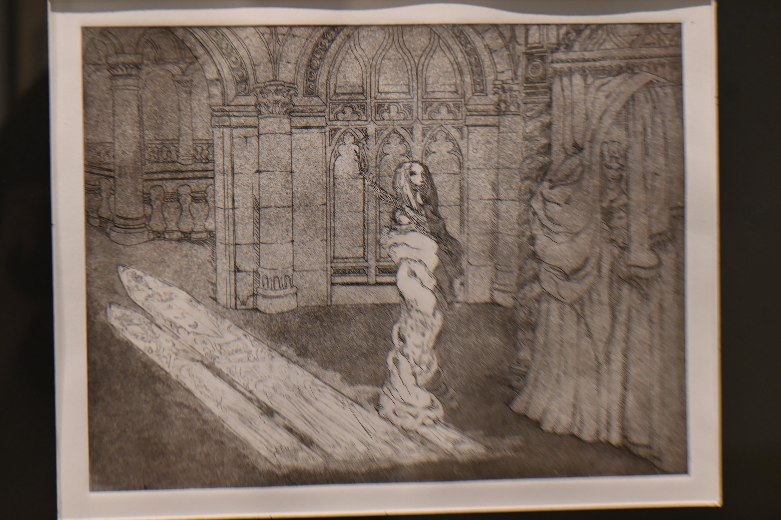  Emily Worner The Eve of St. Agnes 2024 etching 