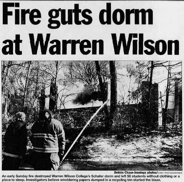 Answer Richmond: A History of Fires on WWC Campus