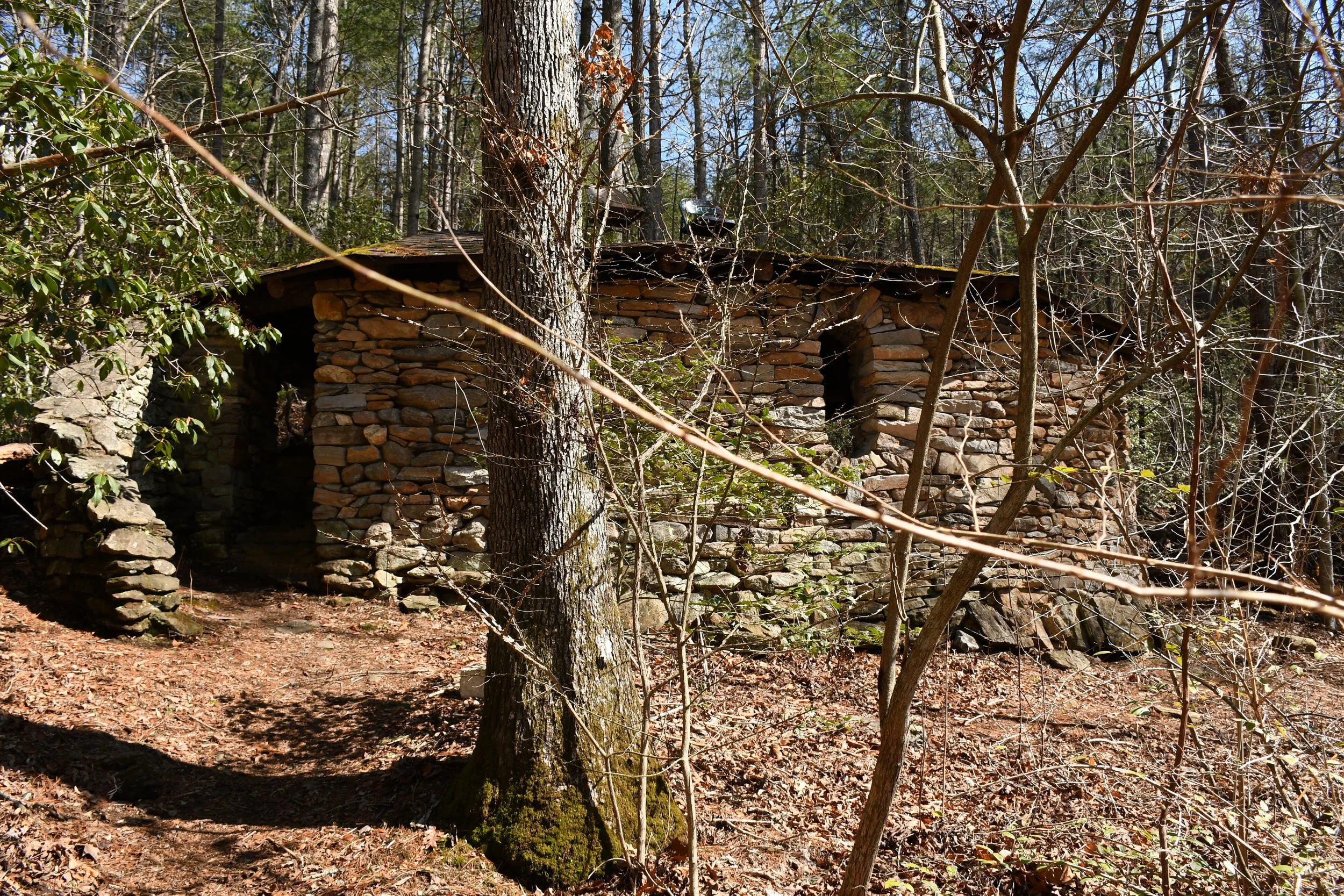  Outside view of the Meditation Hut, Warren Wilson College (WWC) campus in Swannanoa, N.C., on Feb. 27, 2026. (Echo News/Richmond Joyce) 