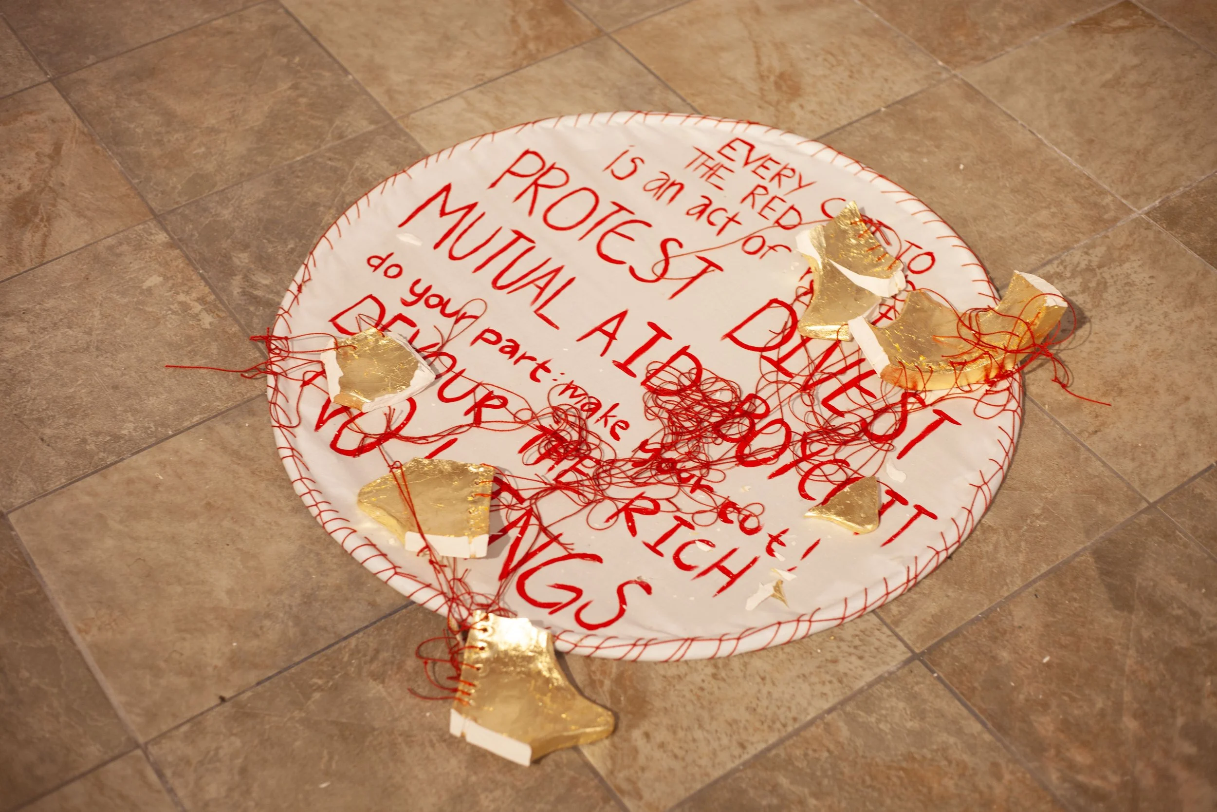  One of Kimber Gada’s pieces at the “Perspective” show in Swannanoa, N.C. on April 3, 2026. (Echo/Emma Taylor McCallum) 