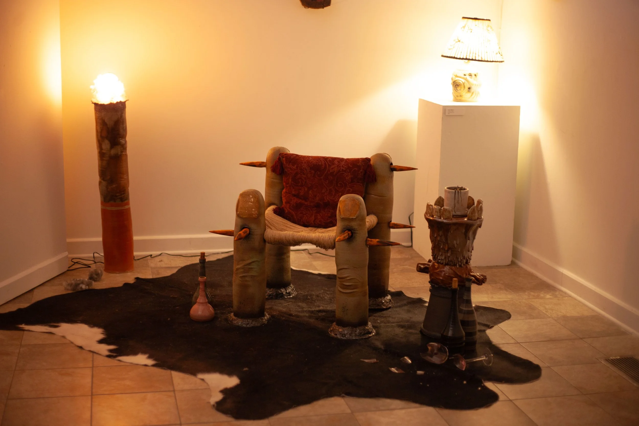  A shot of Goob Jefferson’s room at the “Perspective” show in Swannanoa, N.C. on April 3, 2026. (Echo/Emma Taylor McCallum) 