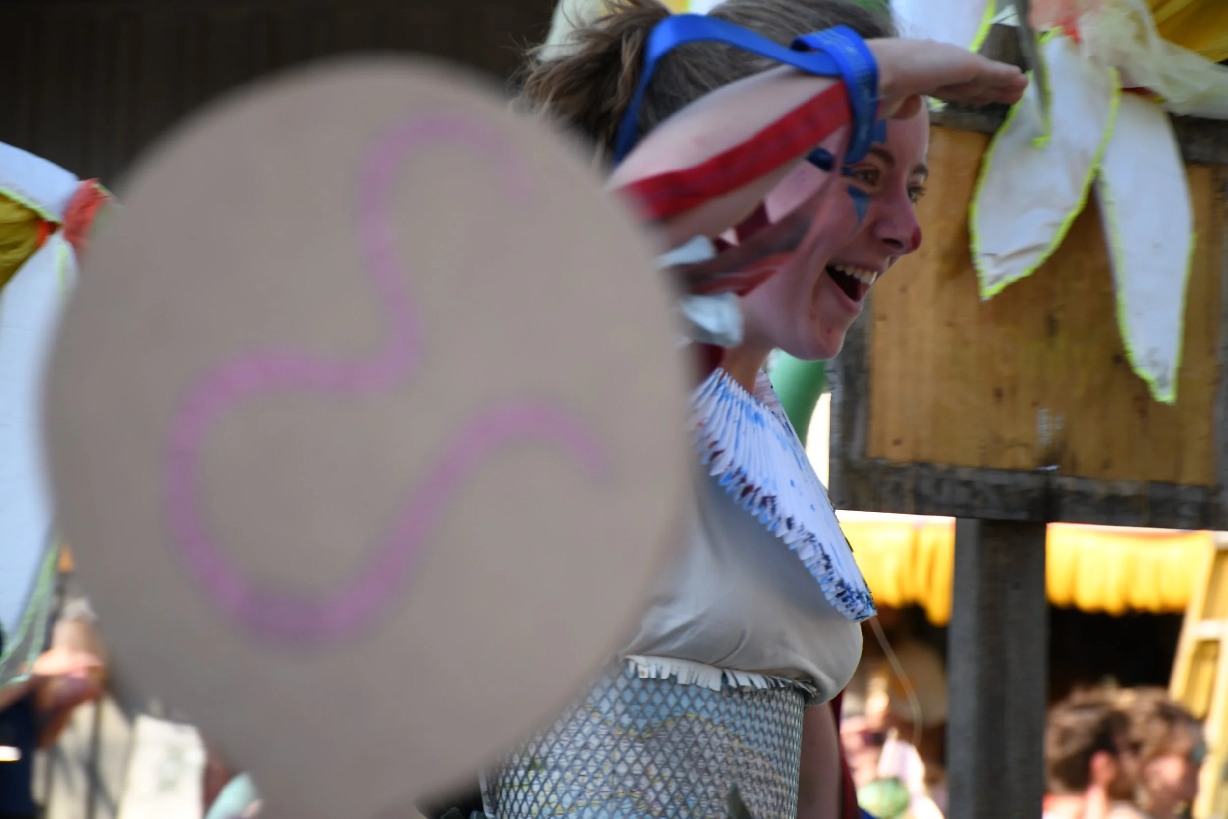  Brea Cyphert models for the Trashion Show at Warren Wilson College (WWC) in Swannanoa, N.C. on April 10, 2026. (Echo/Richmond Joyce) 