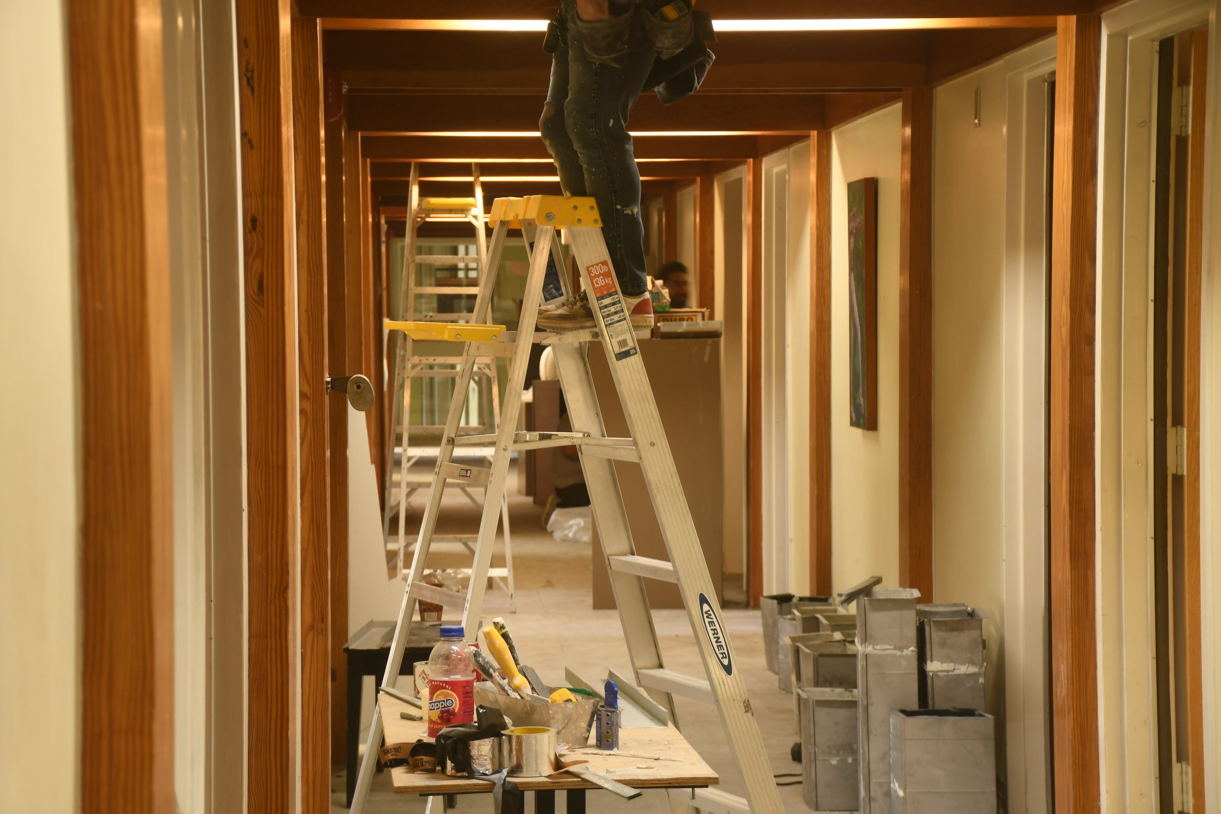  A hallway in the Kittredge Arts Center that connects to various music classrooms, currently under construction at WWC in Swannanoa, N.C. on March 31, 2026. (Echo/Richmond Joyce) 