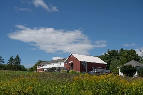  Hampshire College Red Barn, now an an event space on campus, Amherst, Mass., Sunday, Sept. 6, 2026. (Yuze Wu) 