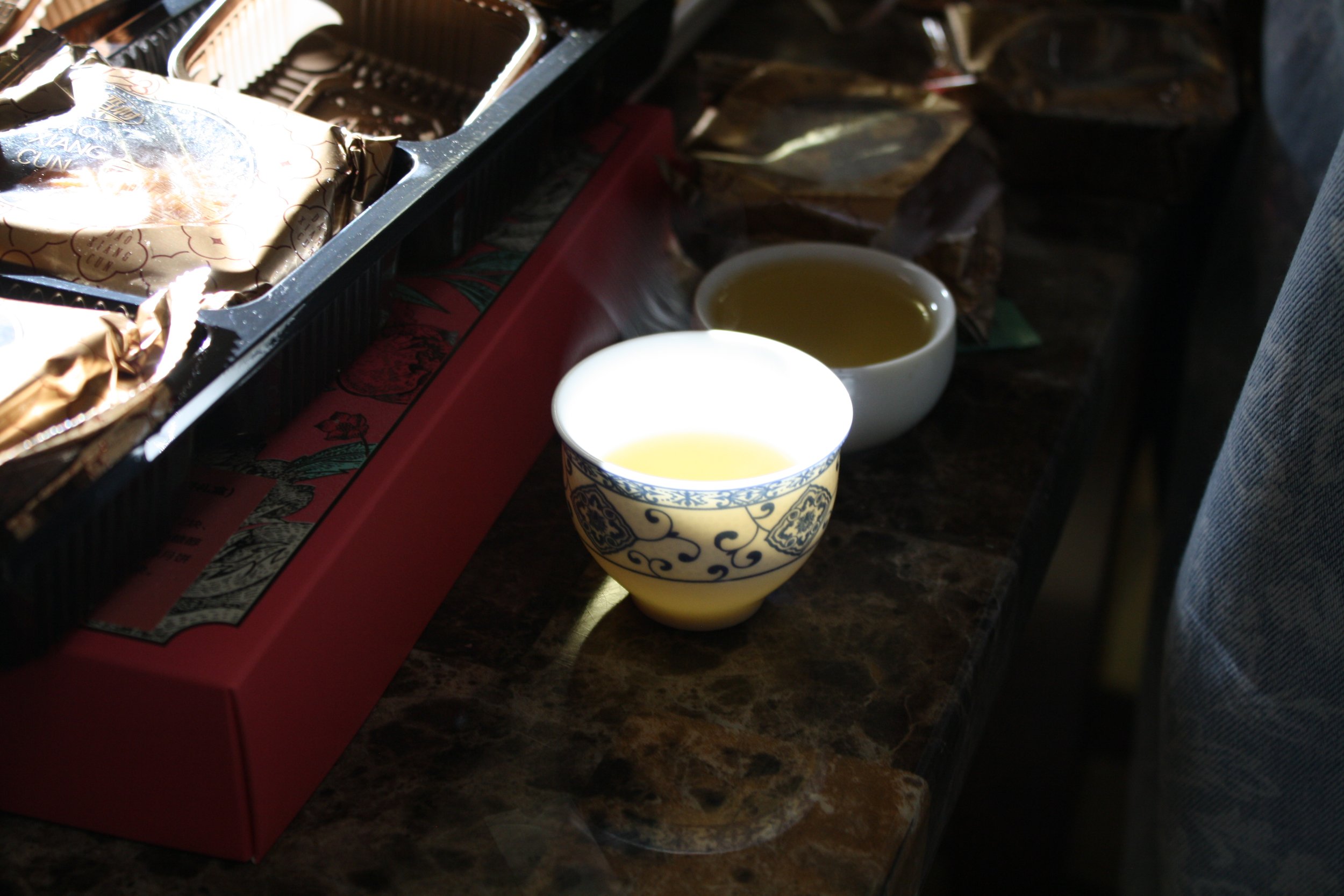  A cup of tea steams on the counter during Asian Culture Club’s celebration of Mid Autumn Festival on Sep. 25 2026 at Warren Wilson college in Swannanoa, N.C. (Echo/Emma Taylor McCallum) 